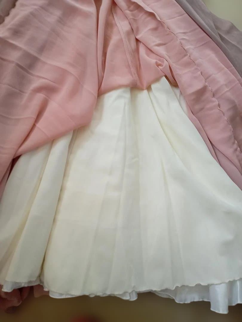 フラメンコドレス グラデーションピンクベージュ