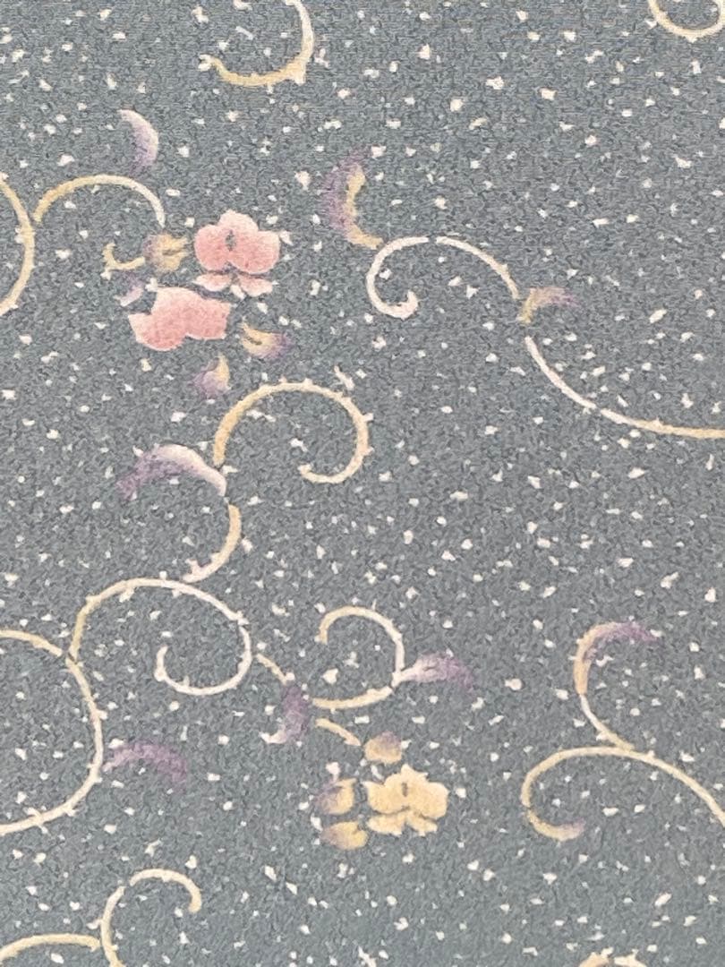 三*9様 新品 東レ シルック 着尺 367 反物 ブルー 青 ポリエステル