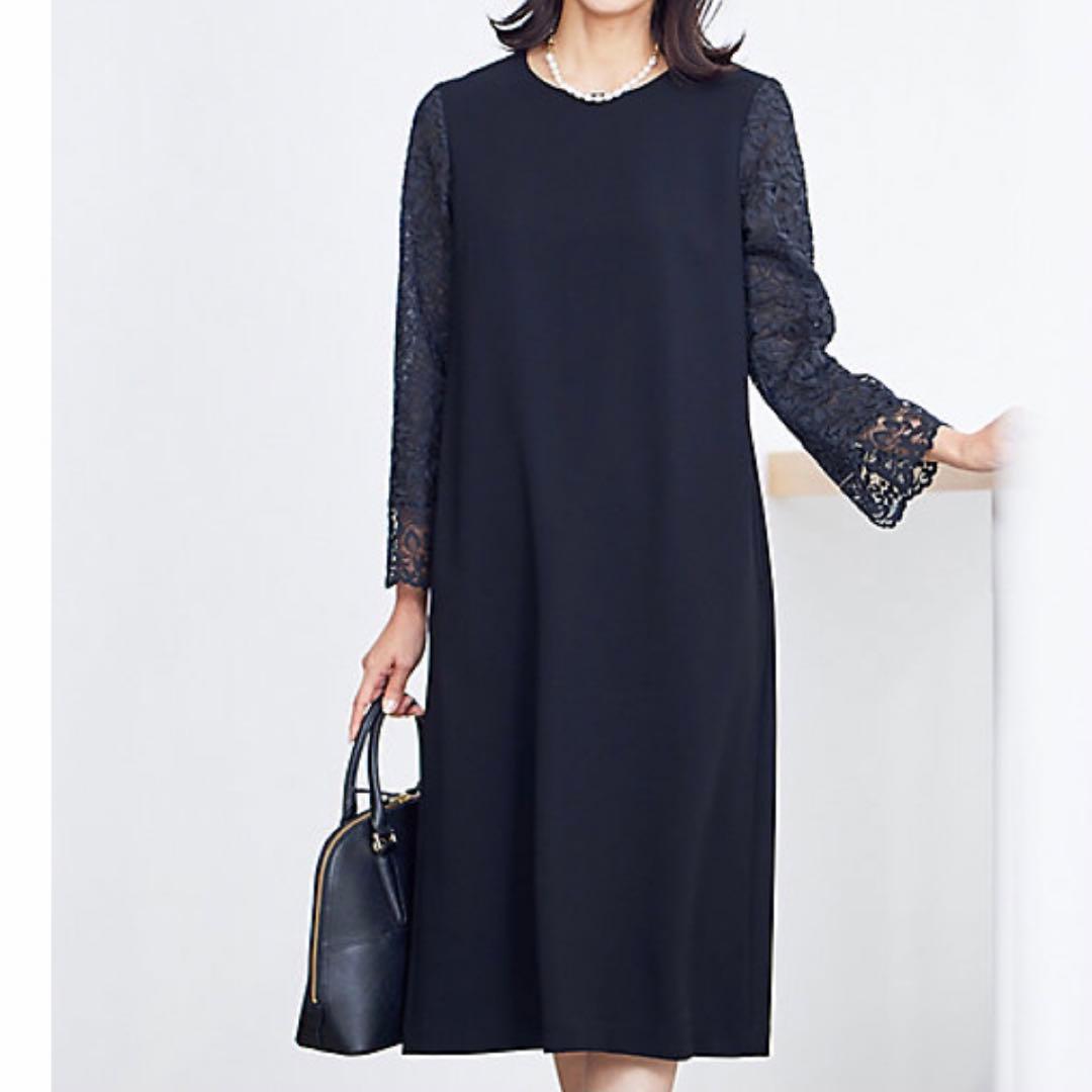 23区 ニジュウサンク 【洗える】トリアセダブルジョーゼット ワンピース