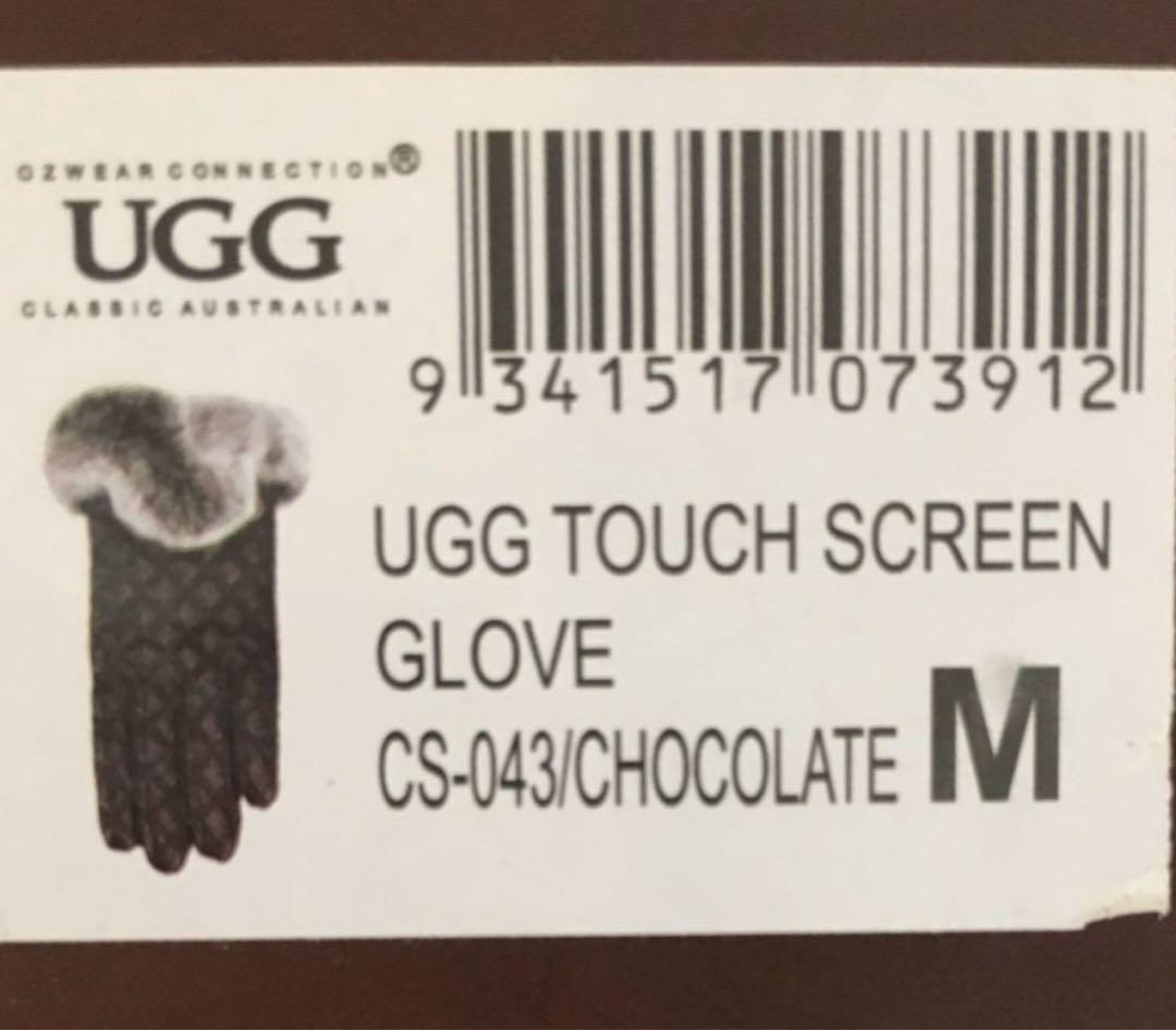 ひ*か様 UGG 本革　本革手袋　濃いチャコール　タッチスクリーン対応