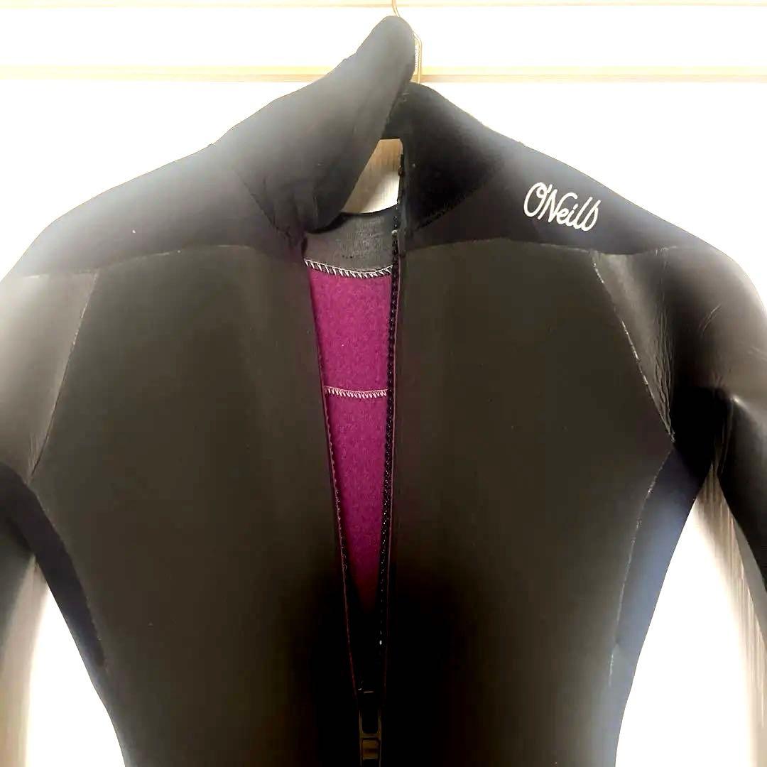 美品！ほとんど未使用！レディース　ブラック 長袖 セミドライ５ミリウェットスーツ