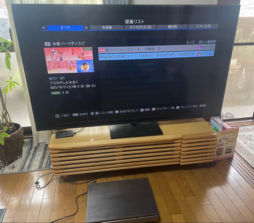 HDD交換/整備品REGZA タイムシフトマシーンDBR-M180 純正リモコン