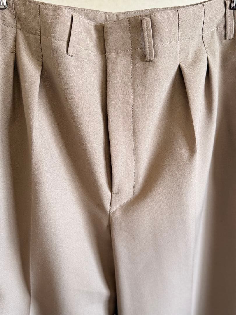 LEMAIRE 21AW 2PLEATS PANTS ベージュ 48