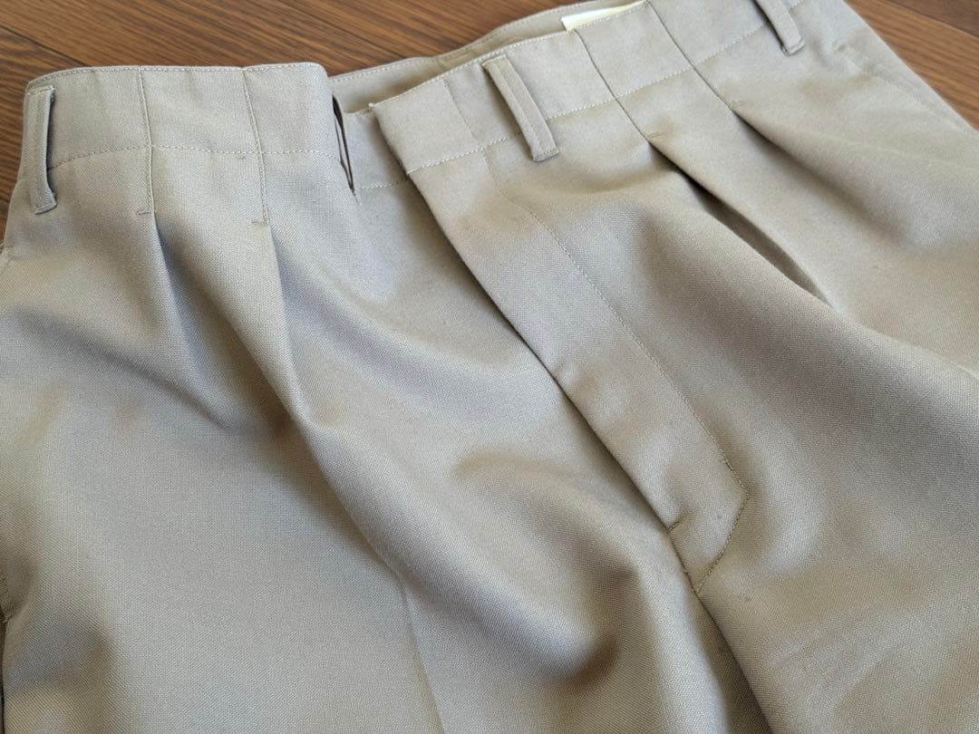 LEMAIRE 21AW 2PLEATS PANTS ベージュ 48