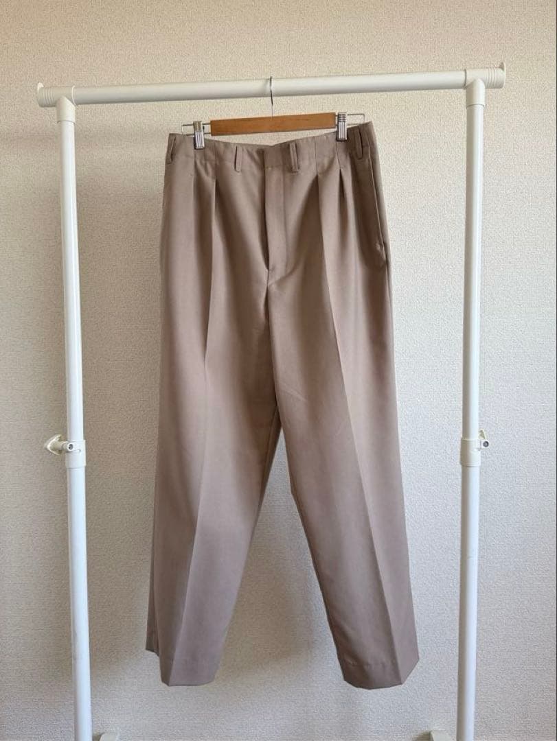 LEMAIRE 21AW 2PLEATS PANTS ベージュ 48