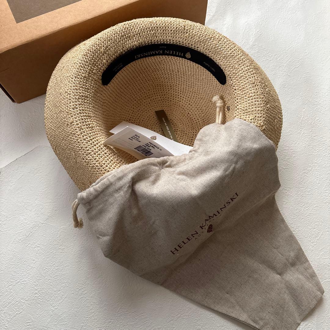 ヘレンカミンスキー帽子　ラフィアハット　プロバンス10　ナチュラル　タグ付　箱有
