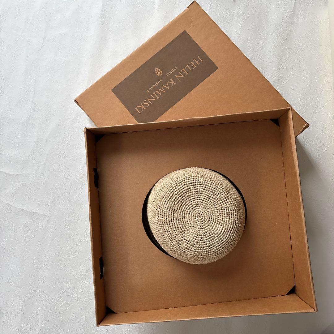 ヘレンカミンスキー帽子　ラフィアハット　プロバンス10　ナチュラル　タグ付　箱有