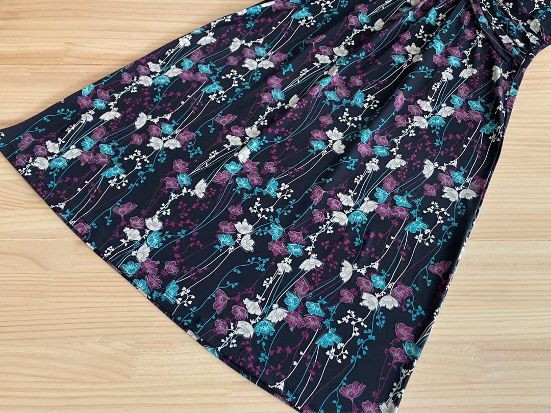 未使用に近い ローラアシュレイ ワンピース ボタニカル 9 洗える