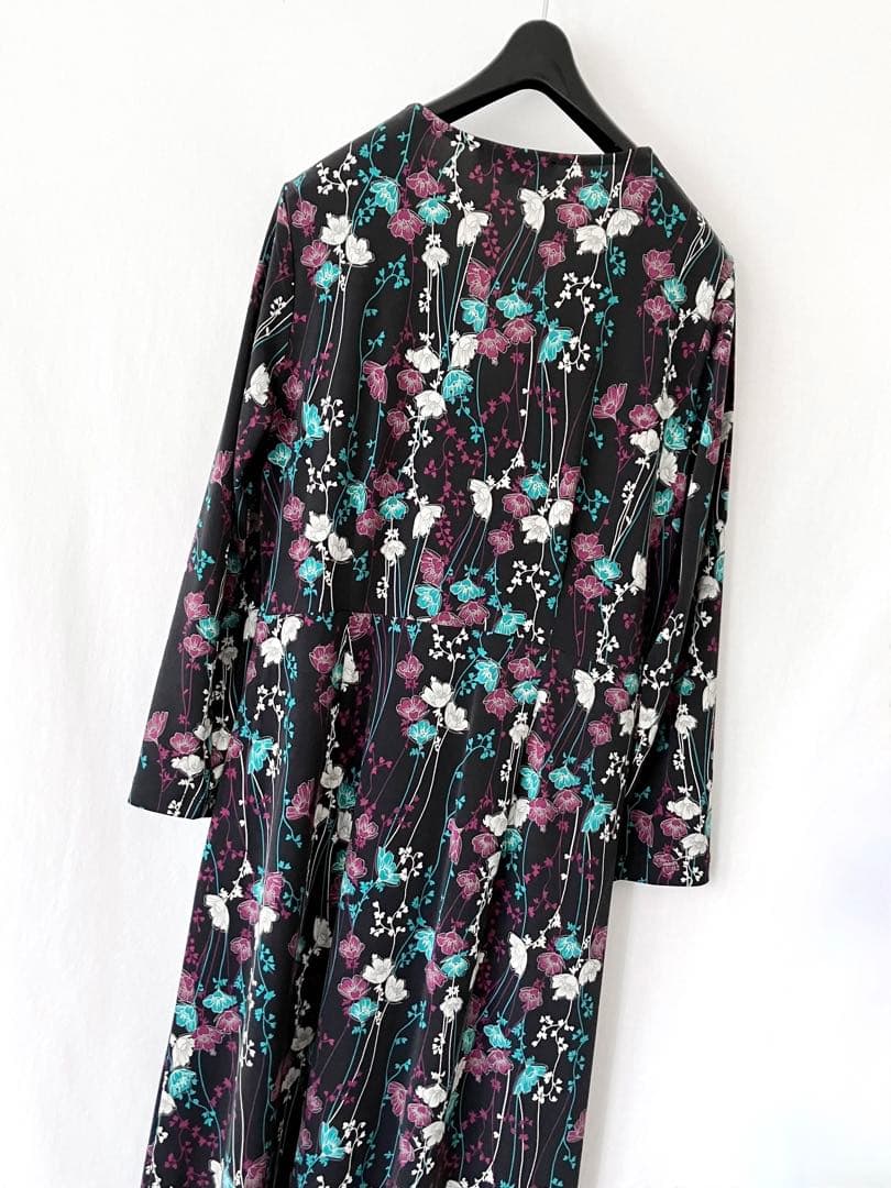 未使用に近い ローラアシュレイ ワンピース ボタニカル 9 洗える