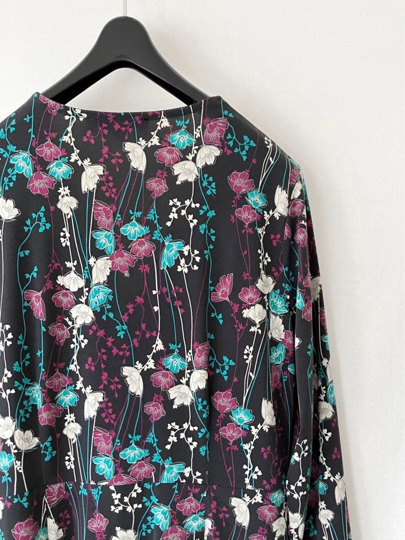 未使用に近い ローラアシュレイ ワンピース ボタニカル 9 洗える