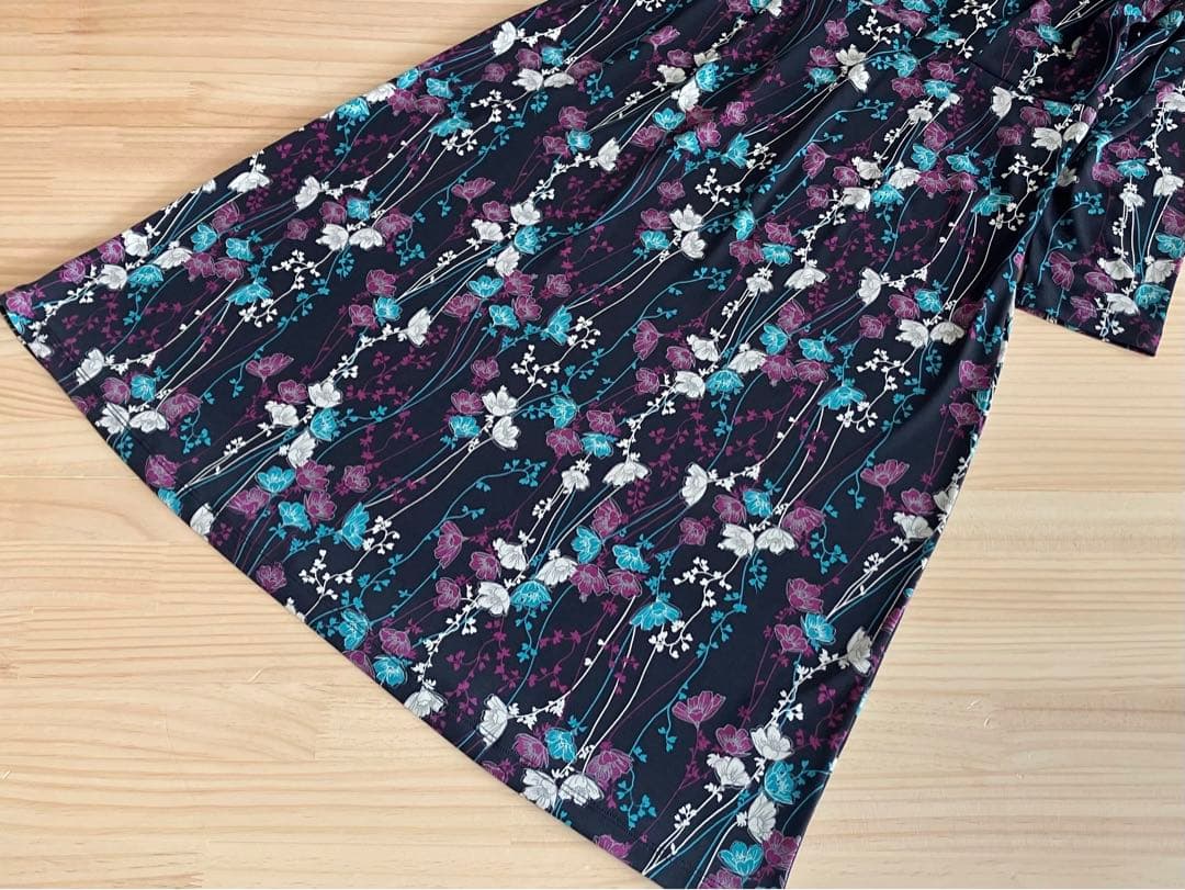 未使用に近い ローラアシュレイ ワンピース ボタニカル 9 洗える