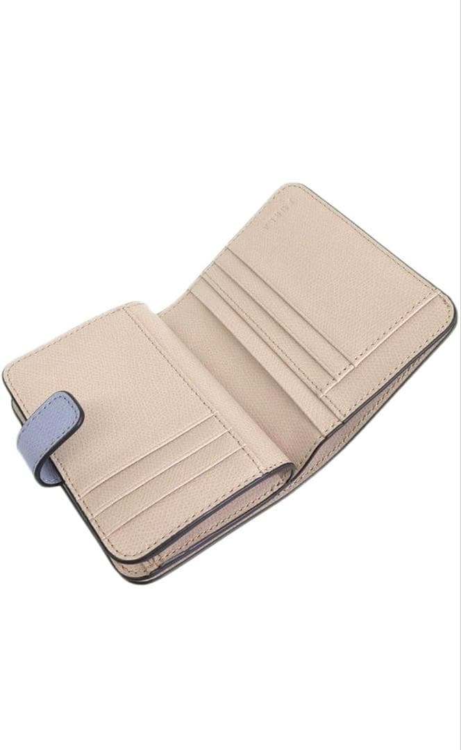 FURLA 二つ折り財布 ライトブルー　新品　未使用