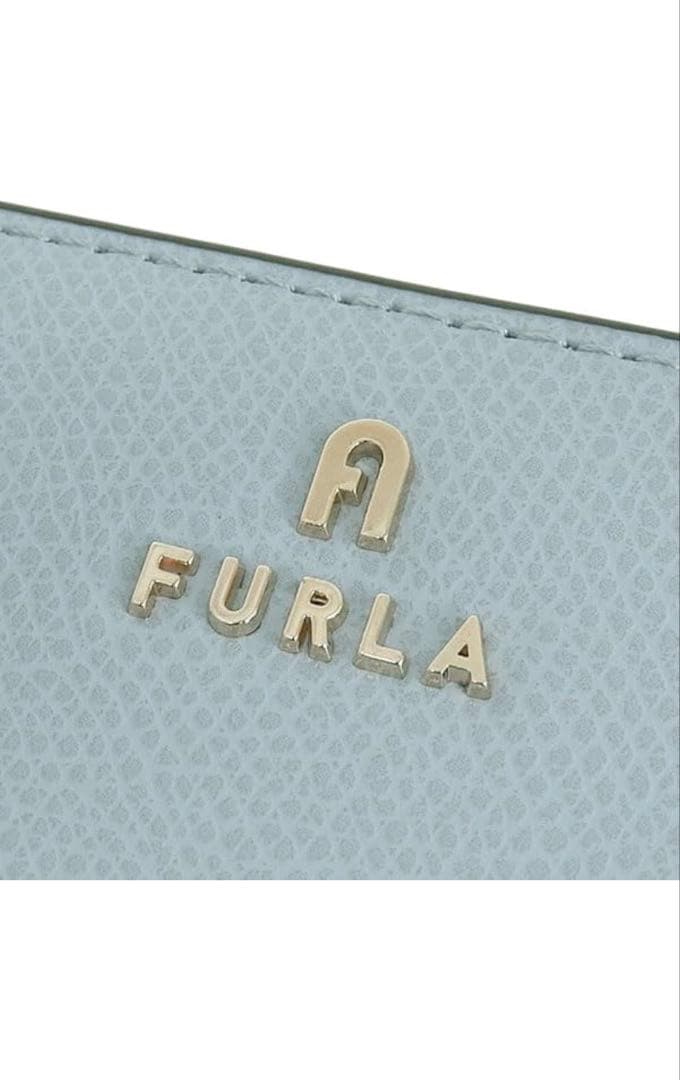 FURLA 二つ折り財布 ライトブルー　新品　未使用