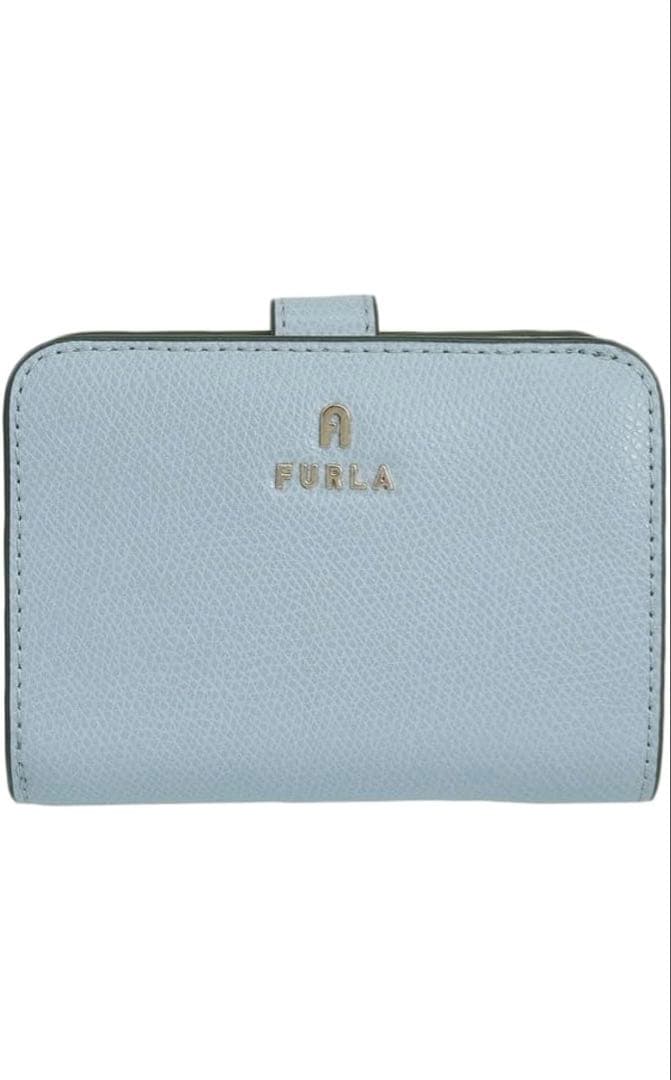 FURLA 二つ折り財布 ライトブルー　新品　未使用