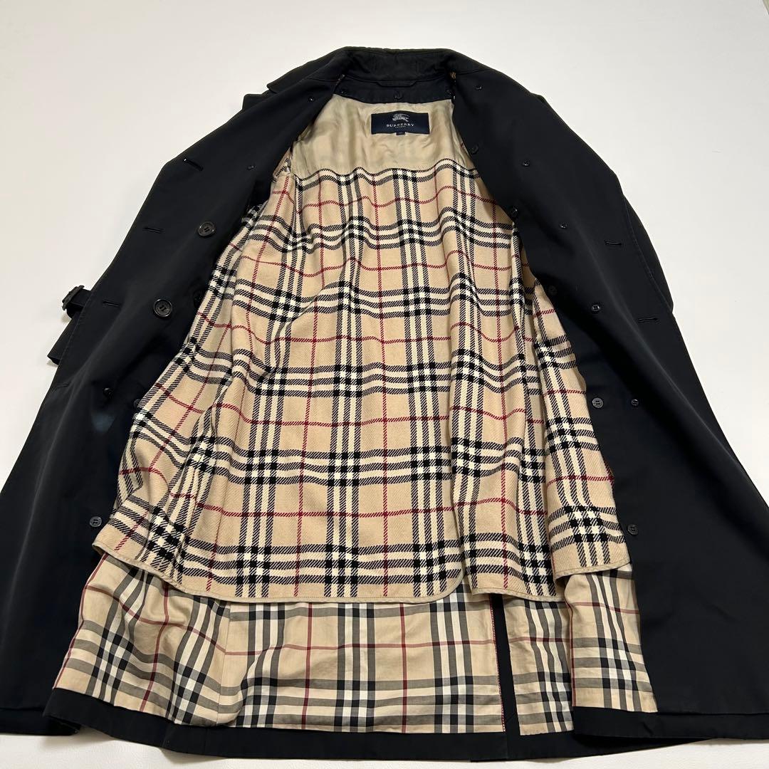 バーバリーロンドン トレンチコート ライナー付き ロング丈 ブラック 38