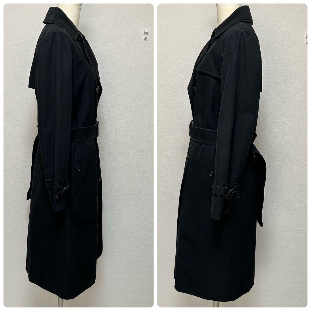 バーバリーロンドン トレンチコート ライナー付き ロング丈 ブラック 38