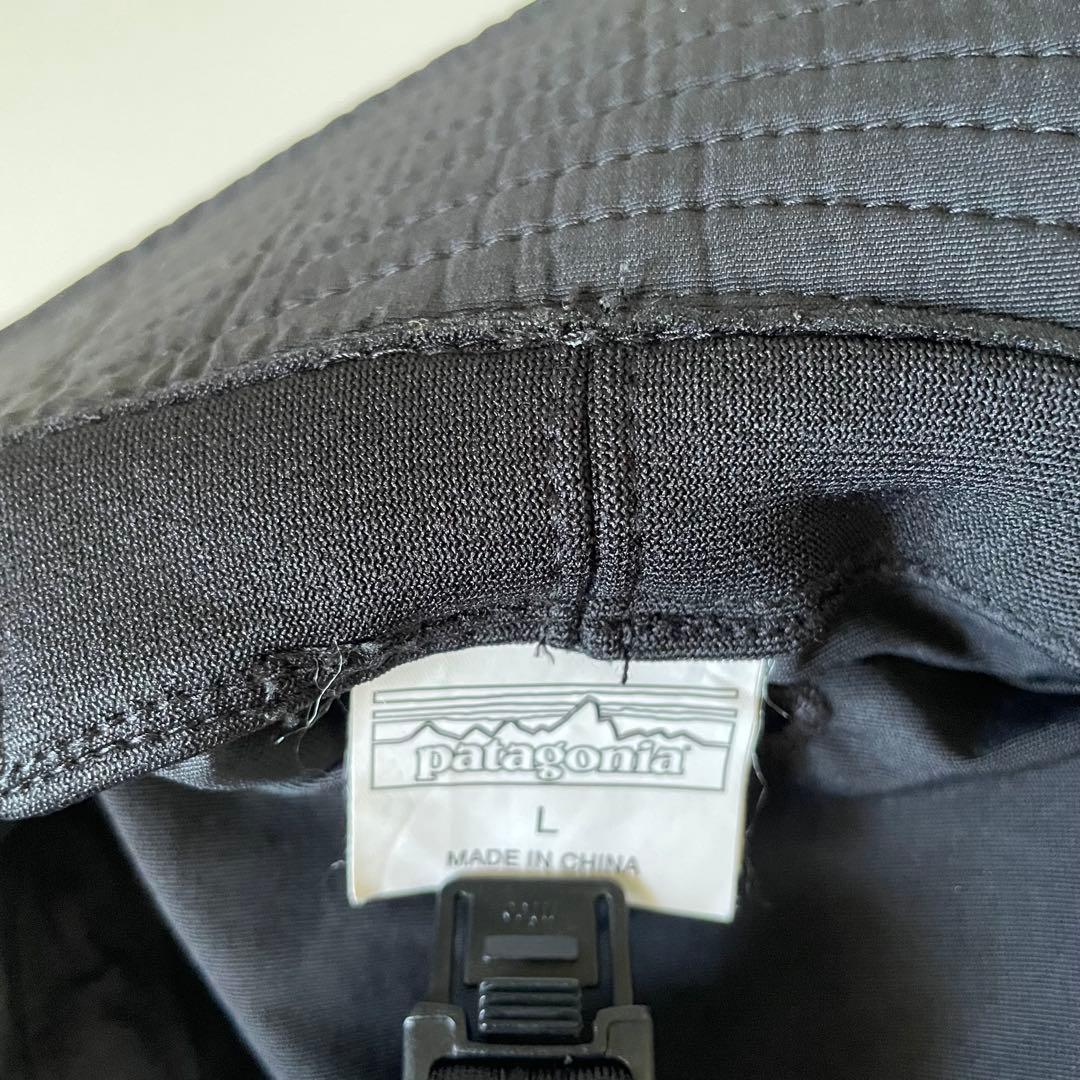 patagonia 黒 サーフブリムハット Ｌ