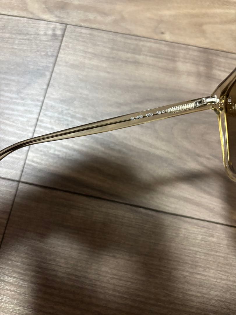 SAINT LAURENT サンローラン　クリアフレーム スクエアサングラス