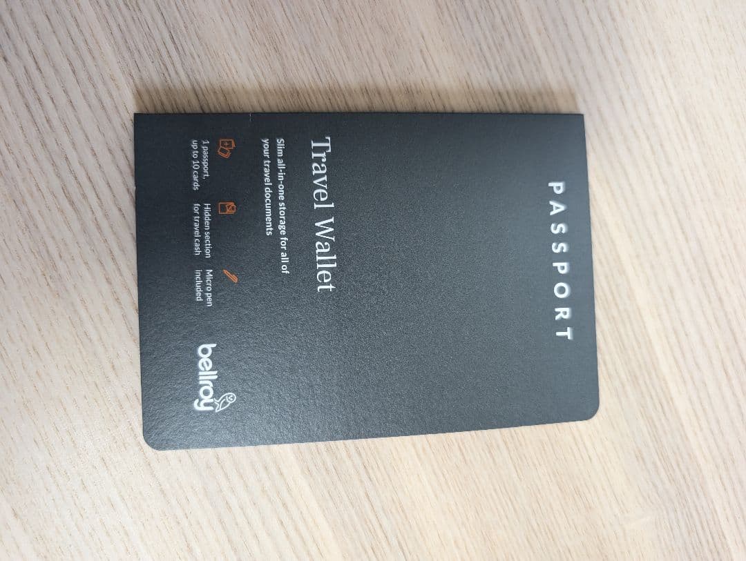 新品　bellroy ベルロイ　トラベルウォレット　パスポートケース