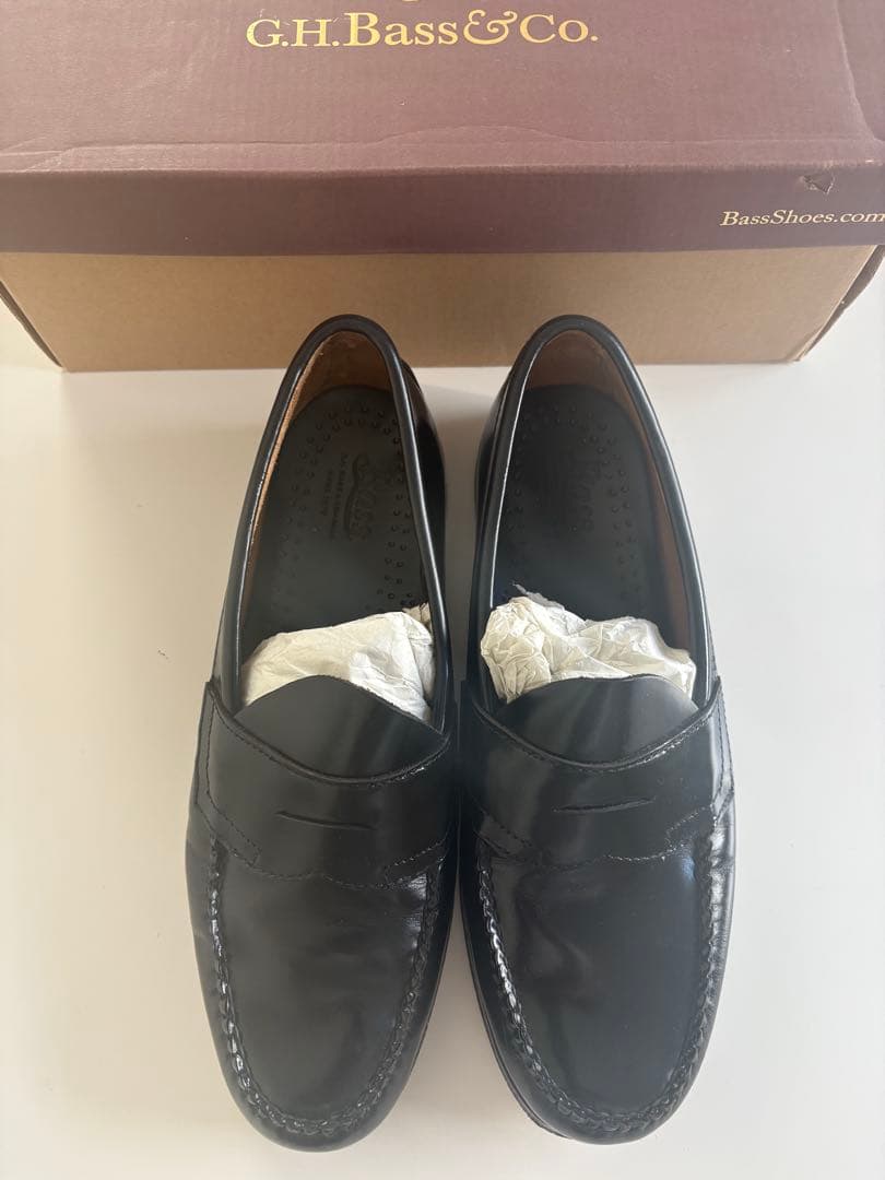 G.H.BASS Weejuns LOGAN ローガン　レザーソール　ローファー