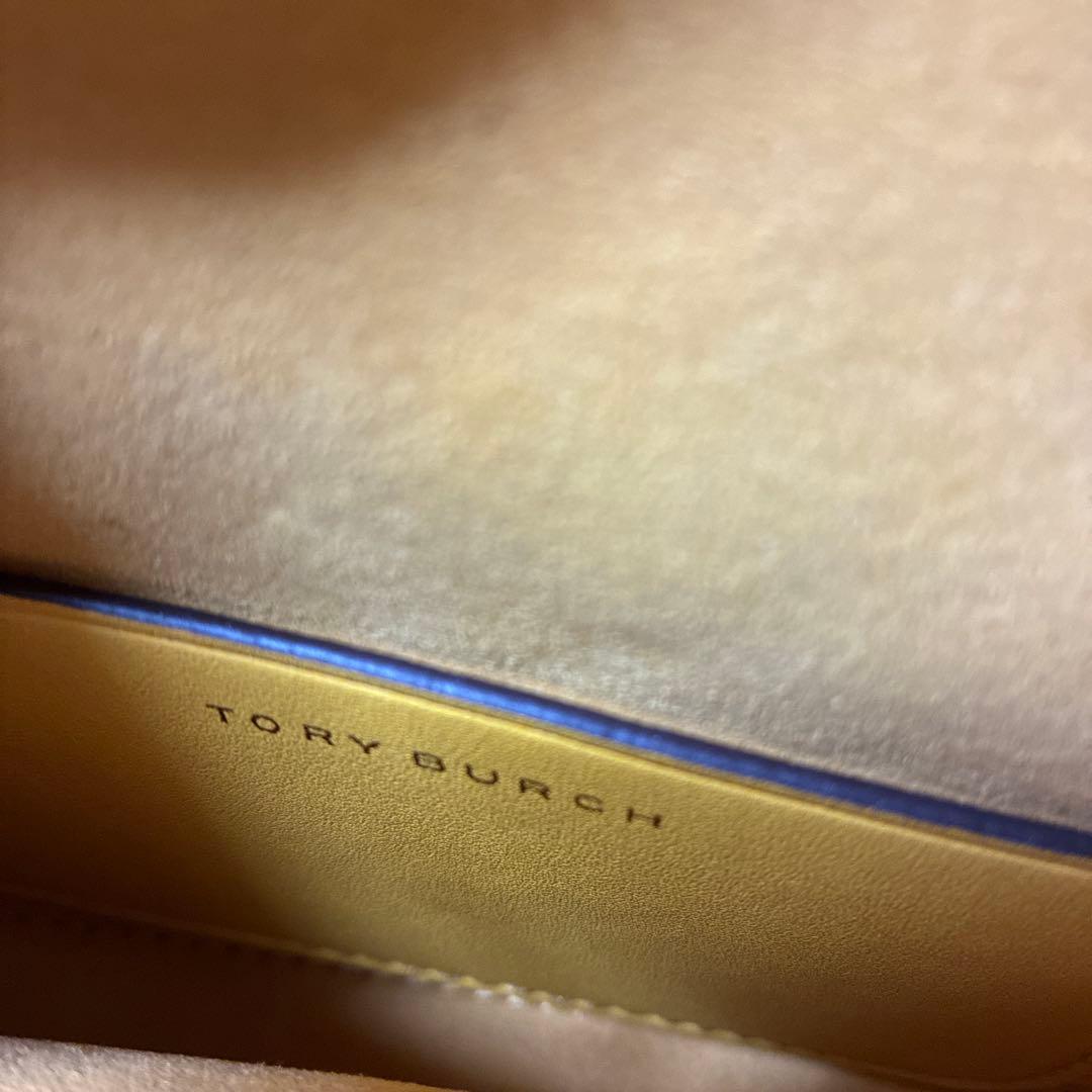 Nanaトリーバーチショルダーバッグ ベージュ/イエロー