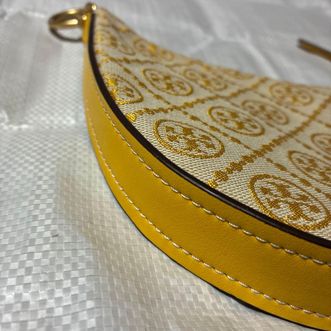 Nanaトリーバーチショルダーバッグ ベージュ/イエロー