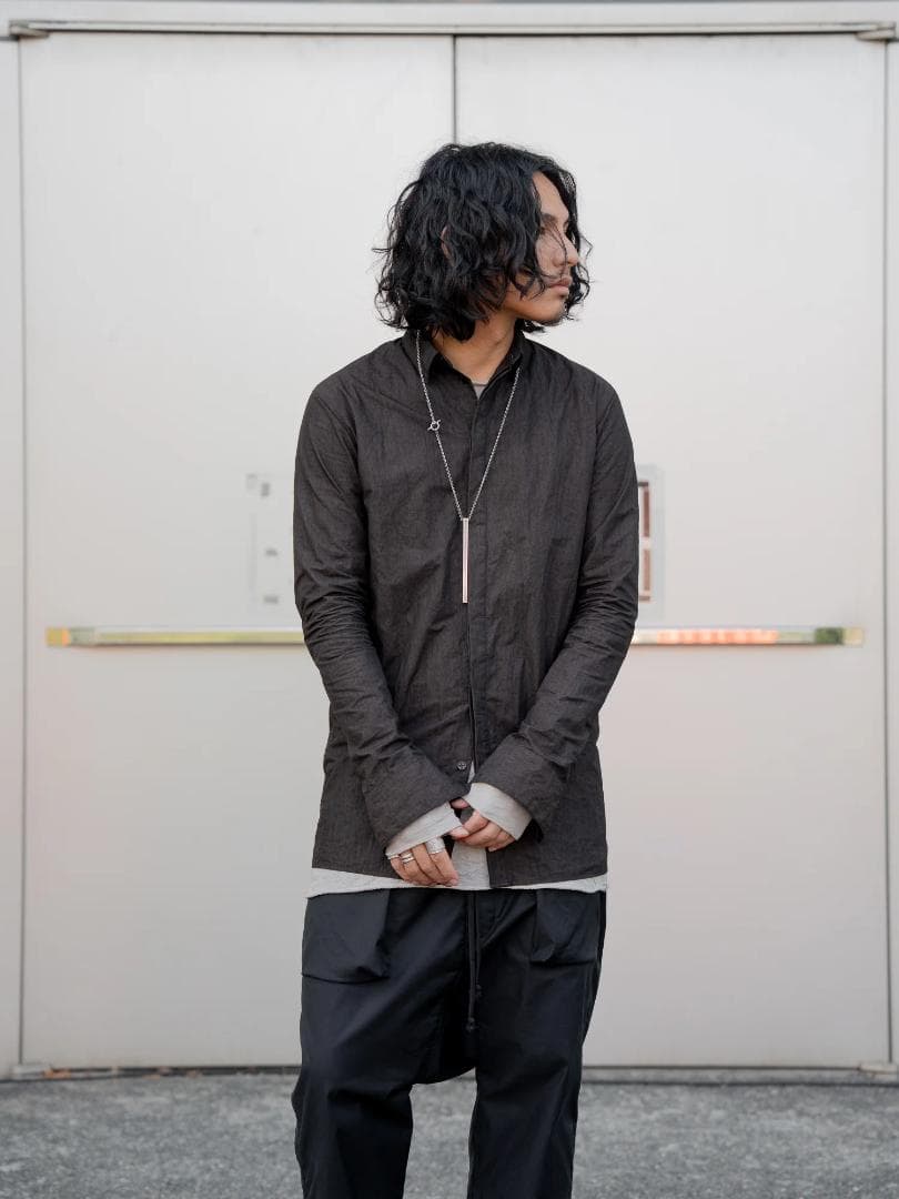 トップス pry Craft Fabric Layered L/S T-shirt