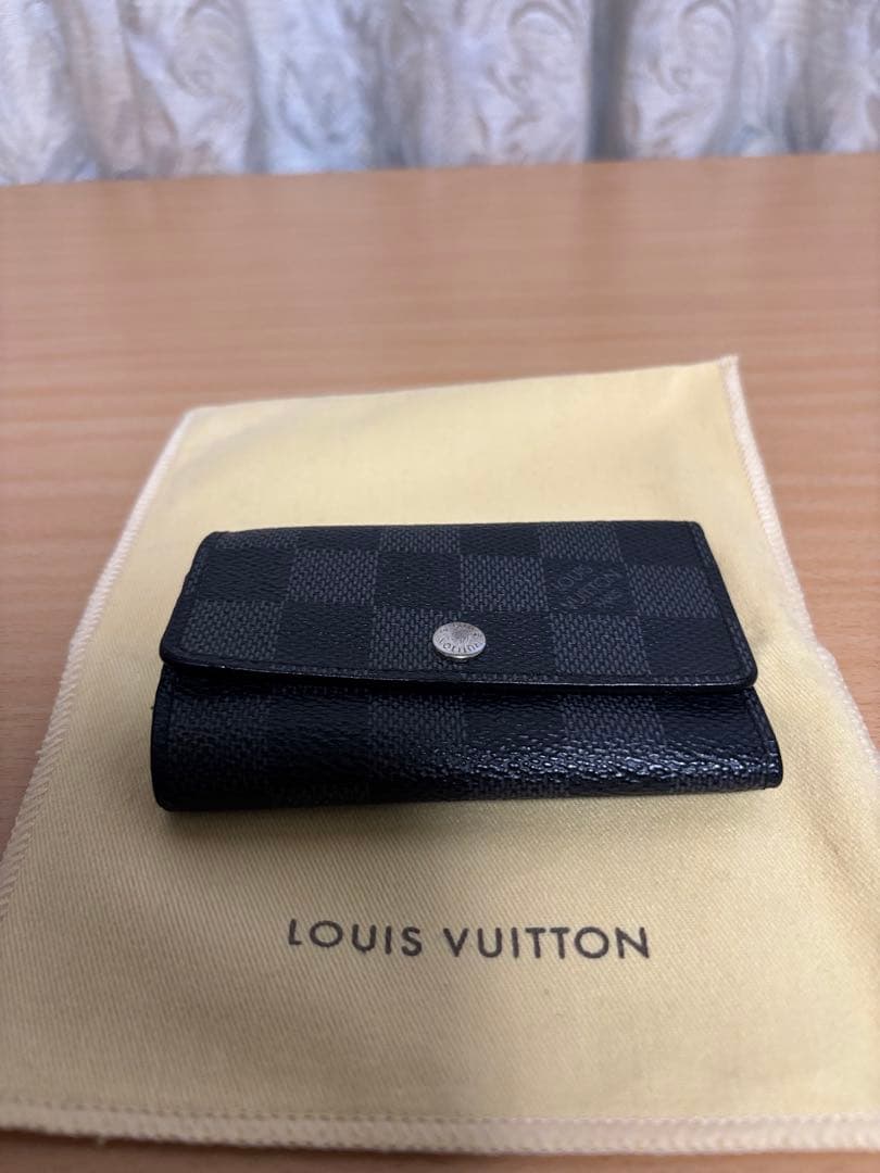 LOUIS VUITTONダミエグラフィットミュルティクレ6連キーケースUSED