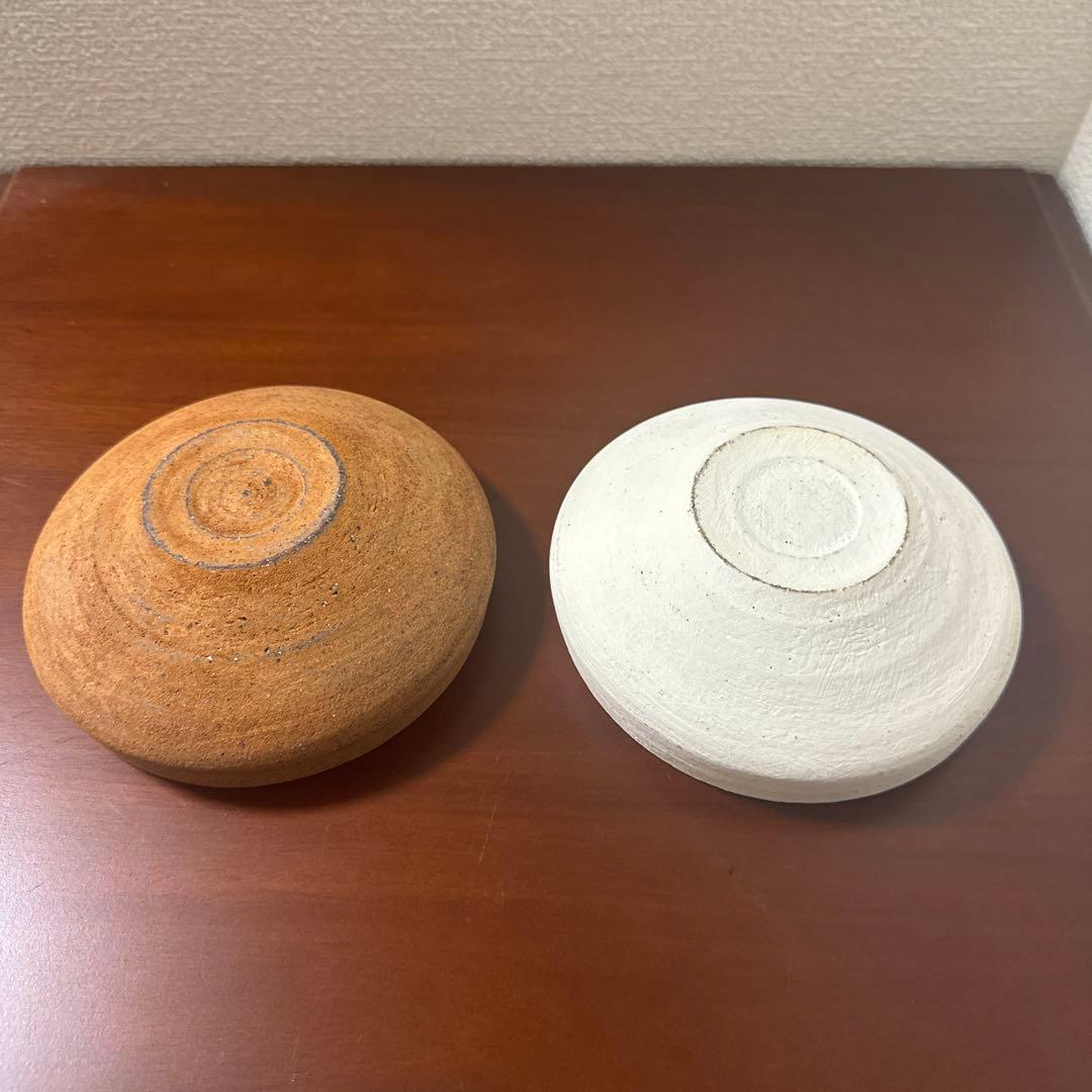 二階堂明弘（akihiro nikaido）焼き締めどら鉢　２個セット