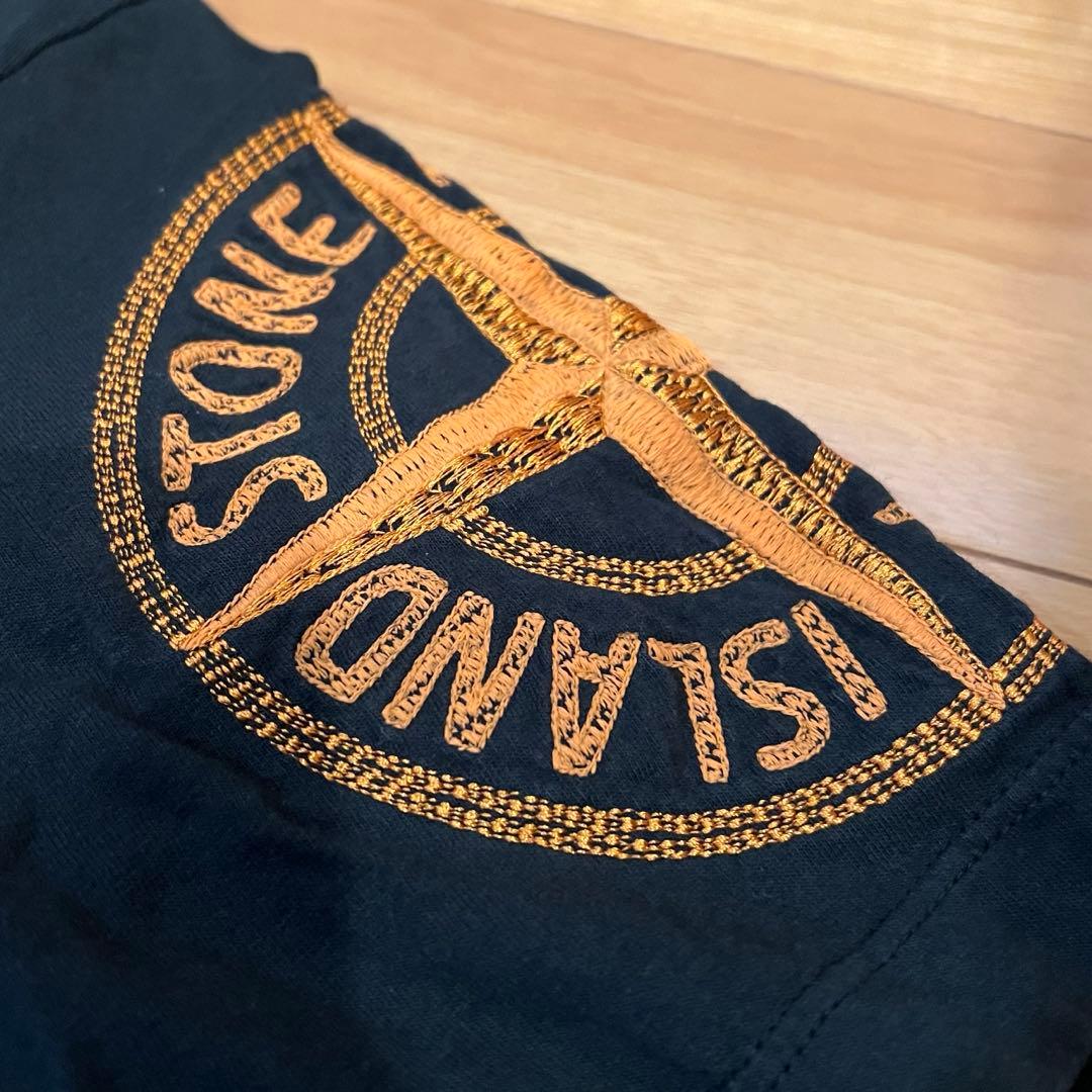★希少！肩刺繍★ストーンアイランド Tシャツ ★ネイビー S★ケース付属品有❗️