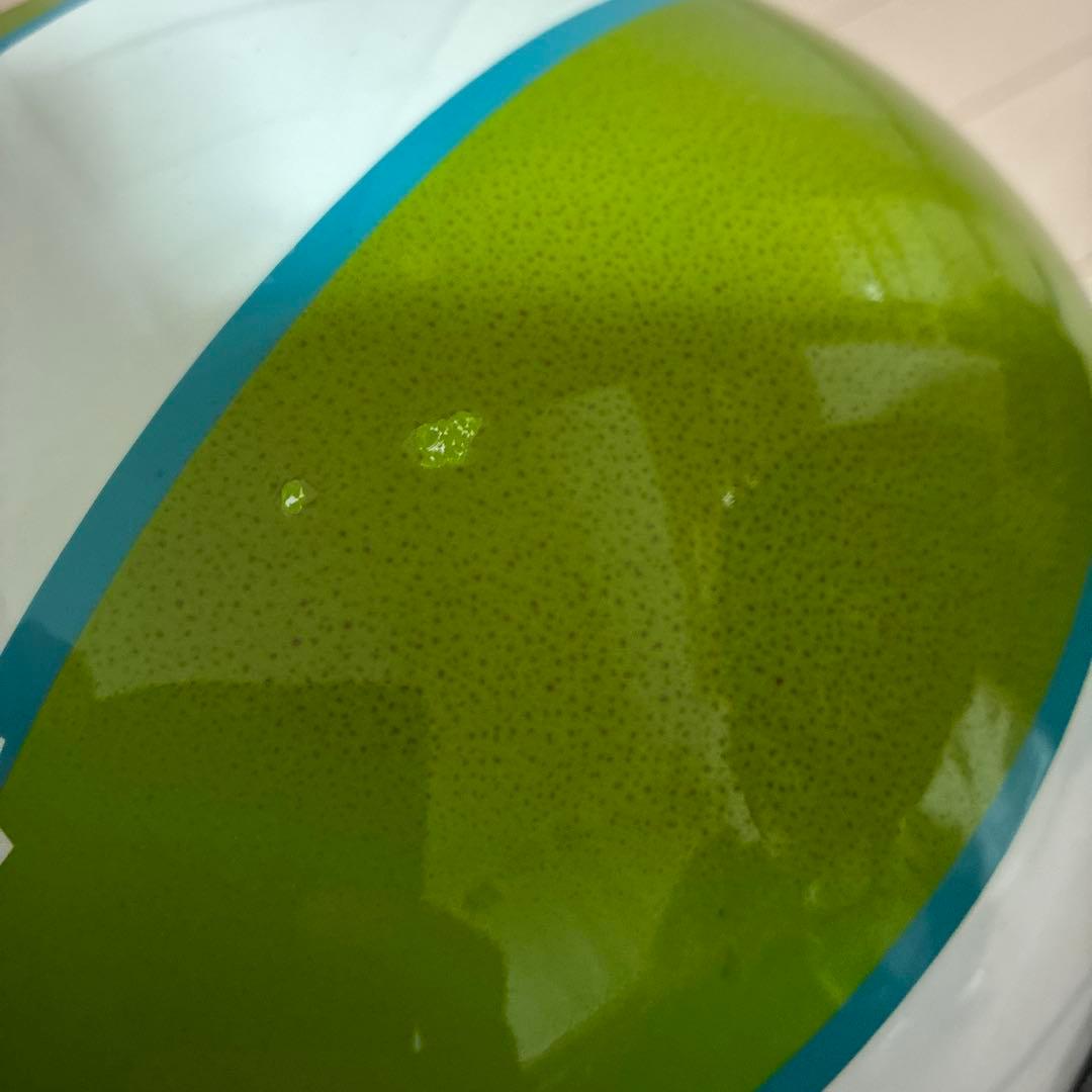 あ*ー様 族ヘルKaminari フルフェイスヘルメット ホワイト グリーン