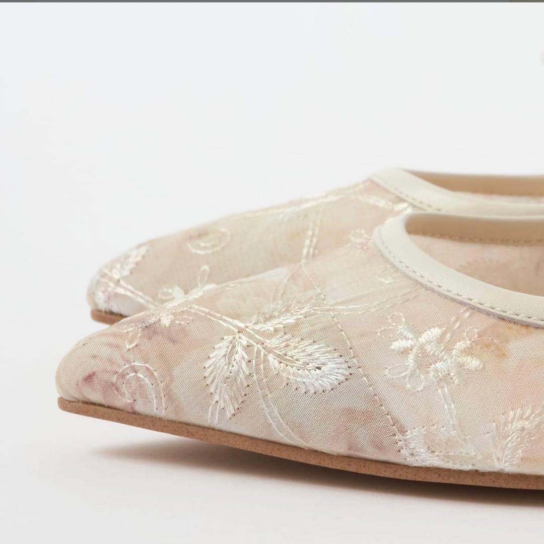 【DIANA】《ブーケコレクション》メリージェーンパンプス アイボリーブーケ