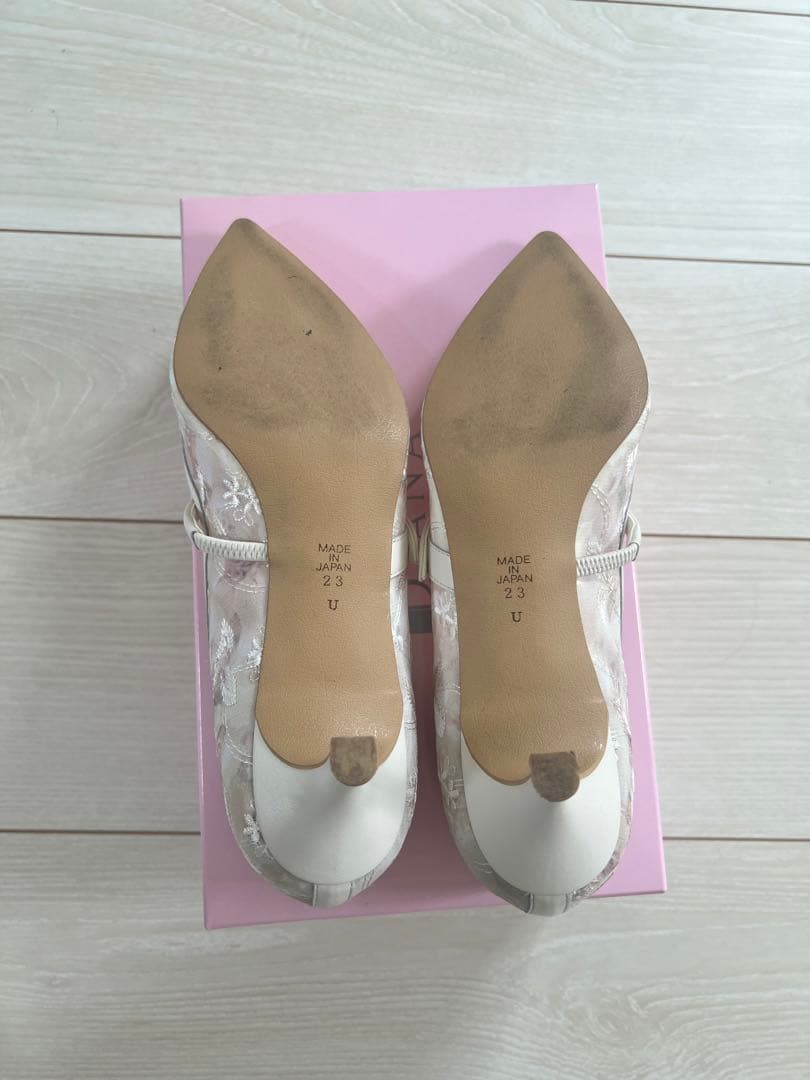 【DIANA】《ブーケコレクション》メリージェーンパンプス アイボリーブーケ