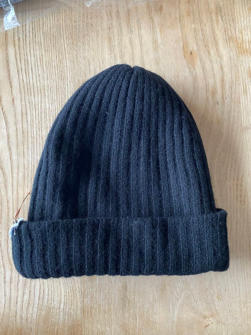L'Appartement Cashmere knit Cap ブラック