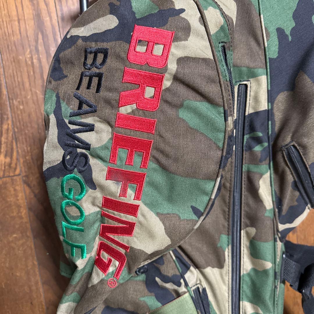 訳ありBeams Golf+BRIEFINGコラボ　迷彩キャディバッグ
