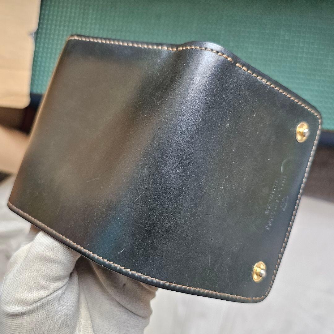 ワイルドスワンズ グリーン サドル シェルコードバン イーノ Cordova