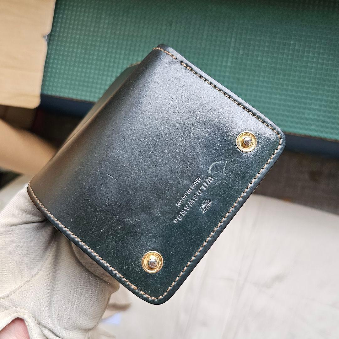 ワイルドスワンズ グリーン サドル シェルコードバン イーノ Cordova