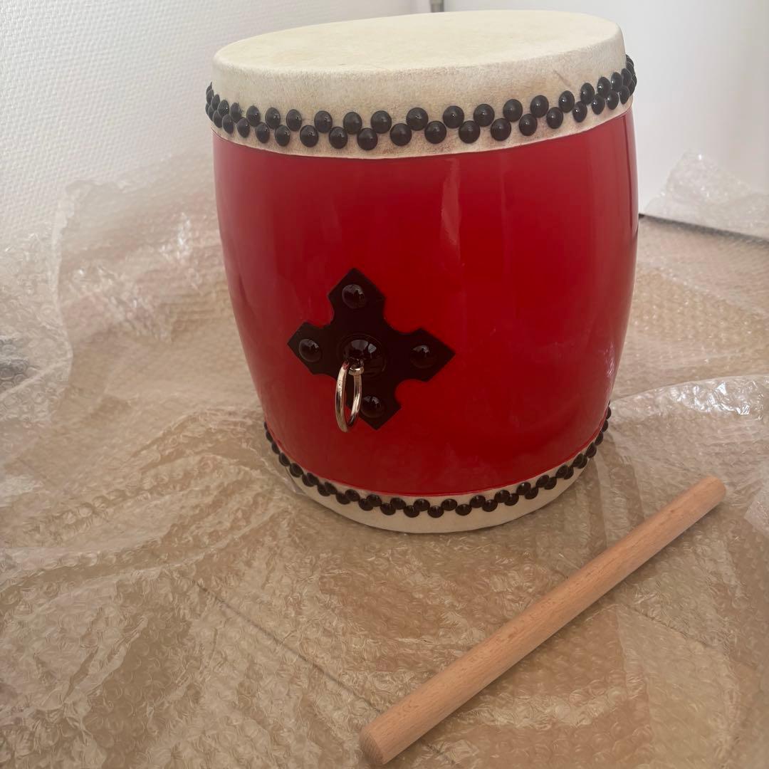 アレフ 【新品未使用・送料無料】沖縄県産エイサー太鼓 バチ付