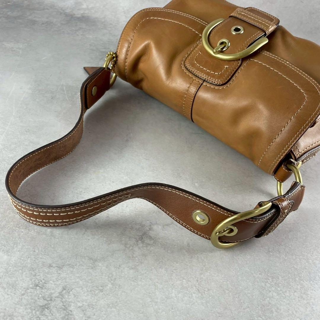 【極美品✨】COACH ソーホー ワンショルダーバッグ キャメル 11842