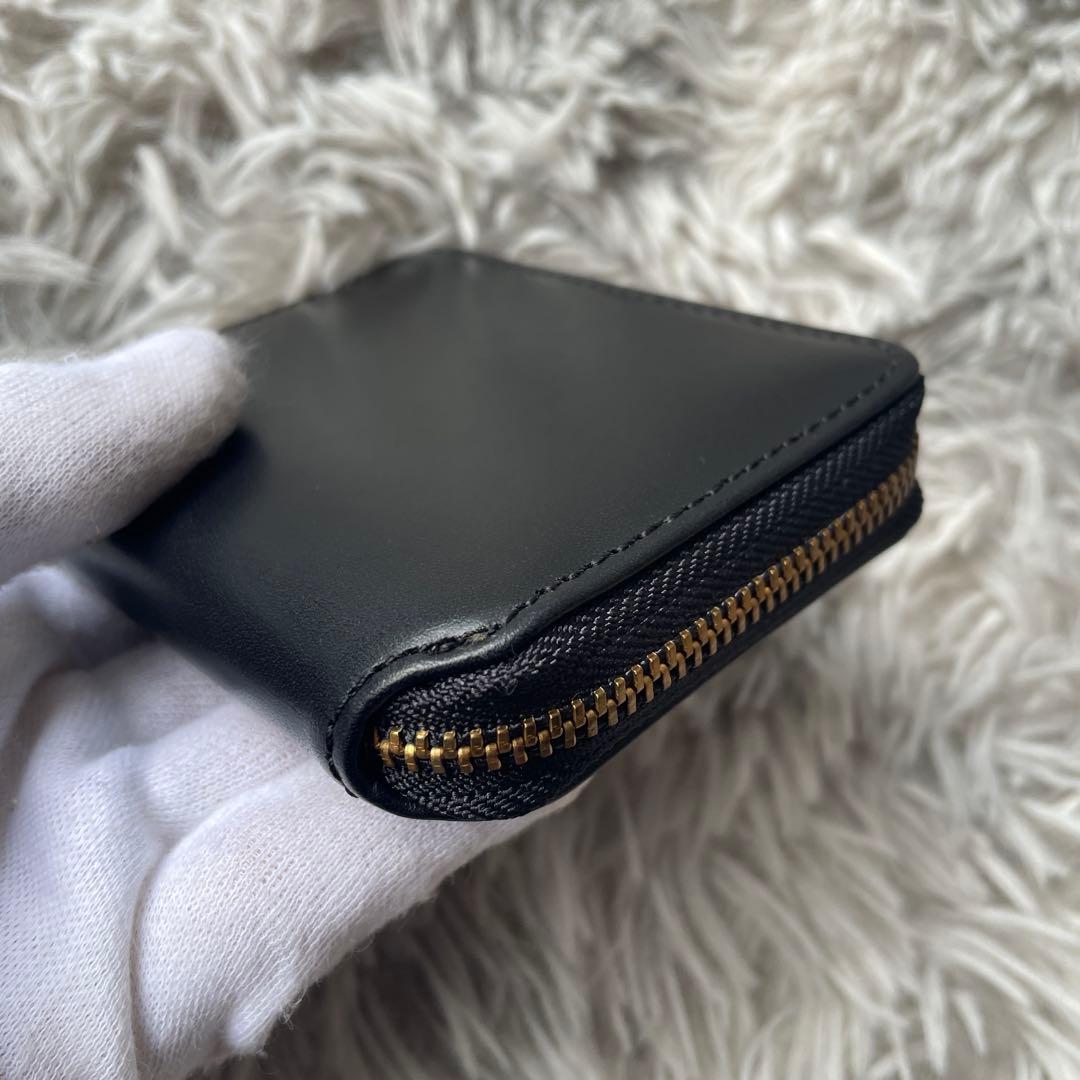 【未使用レベル】スロウ ラウンド 二つ折り財布 ブラック