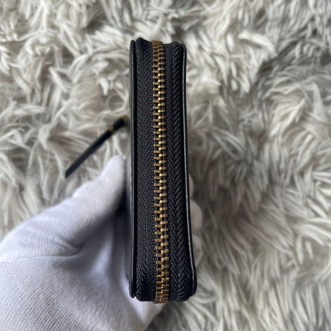 【未使用レベル】スロウ ラウンド 二つ折り財布 ブラック