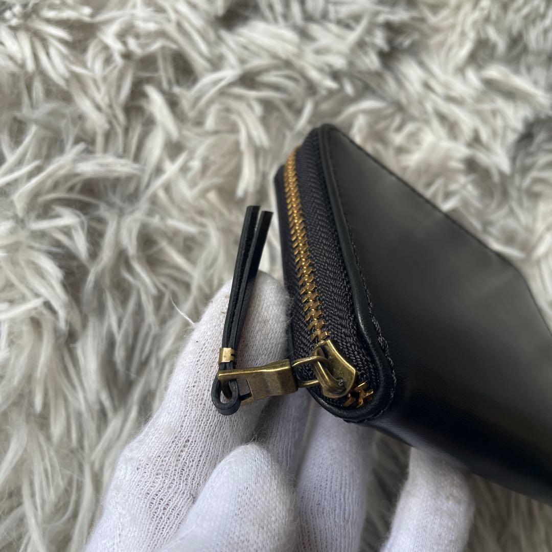 【未使用レベル】スロウ ラウンド 二つ折り財布 ブラック