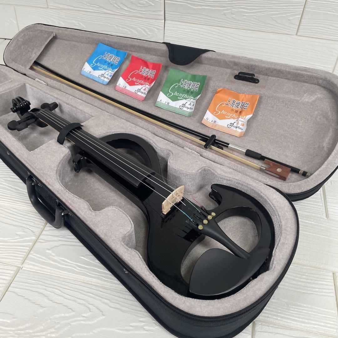 PLAYTECH PSV100BK エレクトリックバイオリン 4/4 ブラック