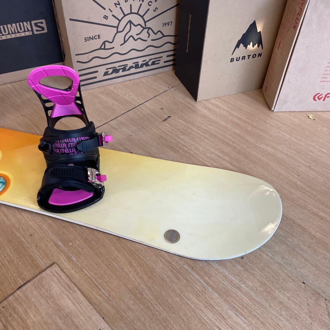 BURTON×STELLA　バートン　バインディング付　スノーボードセット