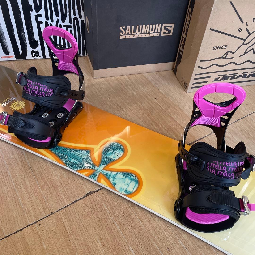 BURTON×STELLA　バートン　バインディング付　スノーボードセット