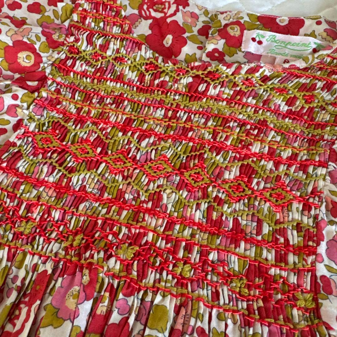 ボンポワン　リバティワンピース　8A