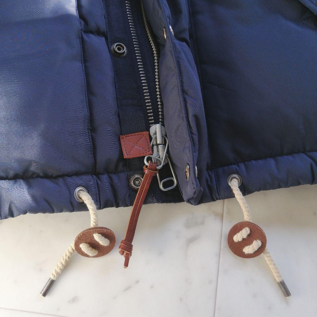 ラルフローレン フード付き ダウンベスト Lサイズ 紺 2way ポニー刺繍