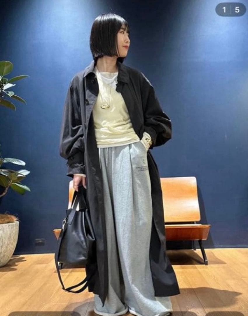 室内着用のみ★curensologyカレンソロジー・ピーチトレンチコート36