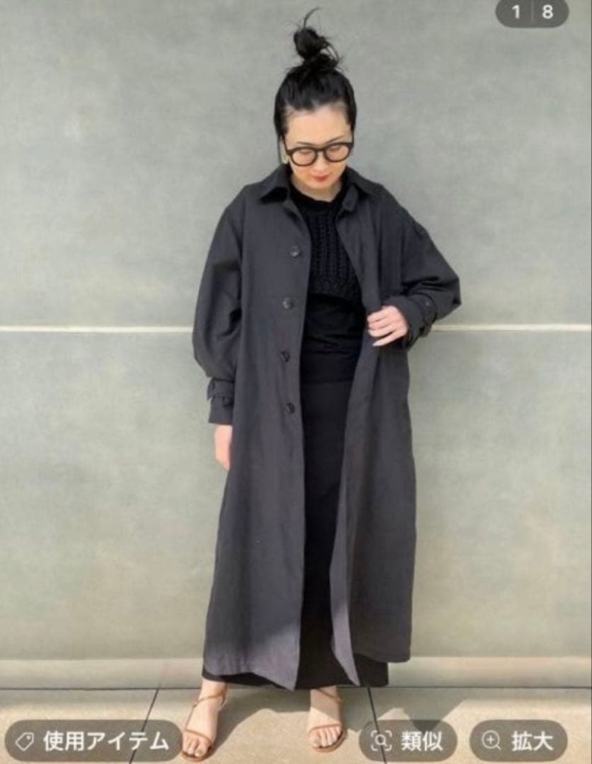 室内着用のみ★curensologyカレンソロジー・ピーチトレンチコート36