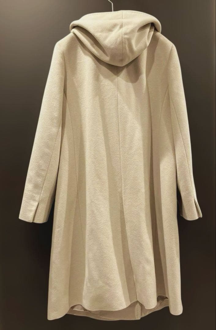 23区 ビーバーフーデットコート ウール アンゴラ 大きいサイズ 44（2XL）